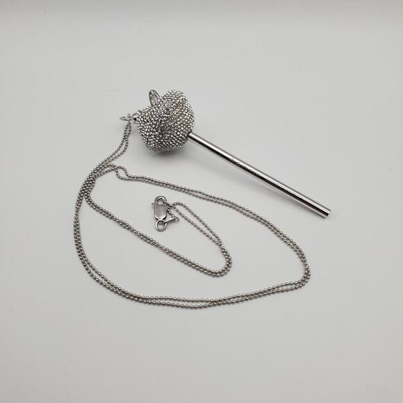 Simone I. Smith A Sweet Touch of Hope Crystal Platinum Over Sterling Lollipop - Picture 2 of 11